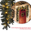 2.7m Artificial Green Christmas Garland Wreath Xmas Party Decor Christmas Tree Rattan Hanging Pendant & Drop Ornament for Kids