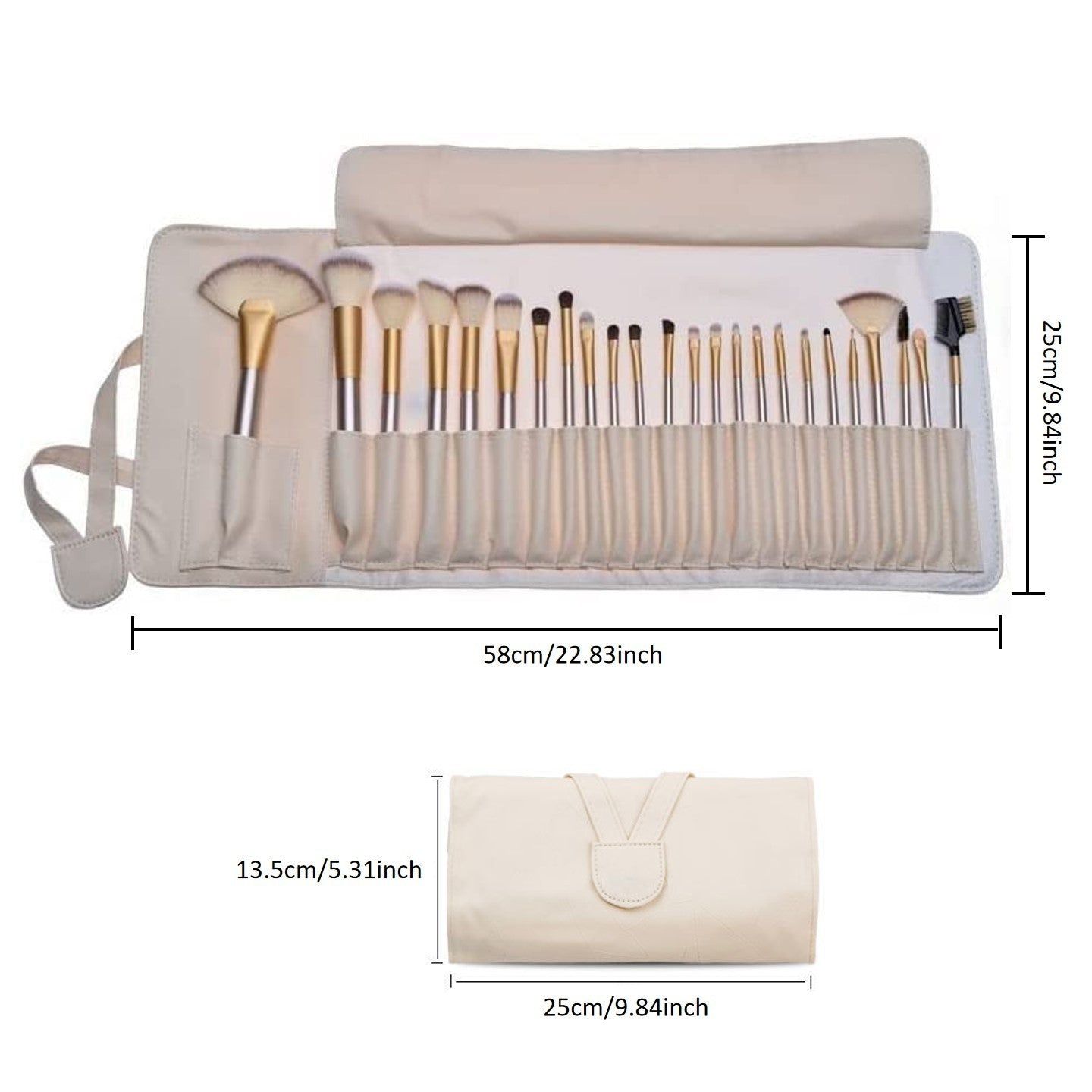 24 Pcs Professional Brush With Bag