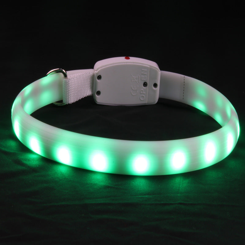 Pet Collar Dog Led Glow Collar Multi-Color Glow Can Be Freely Cut Glow Dog Collar Dog Necklace