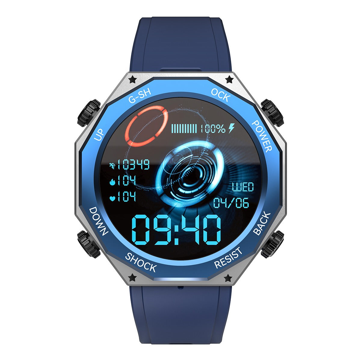 M1 Rugged Sports Smart Watch 1.45 inch 600mAH Outdoor Sports 5ATM Waterproof